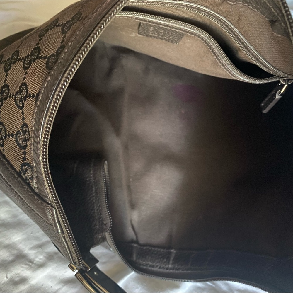 Gucci Brown GG Canvas Hobo purse, size: medium. Pre-loved - Picture 6 of 13